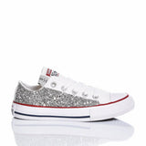 Converse Junior Glitter Silver Ox