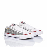 Converse Junior Glitter Silver Ox