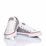 Converse Junior Glitter Silver Ox