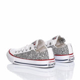 Converse Junior Glitter Silver Ox