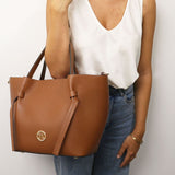 Legame - Italian leather shopping bag - Large size | TL142481