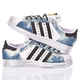 Adidas Superstar Indigo Bleached