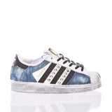 Adidas Superstar Junior Indigo Bleached