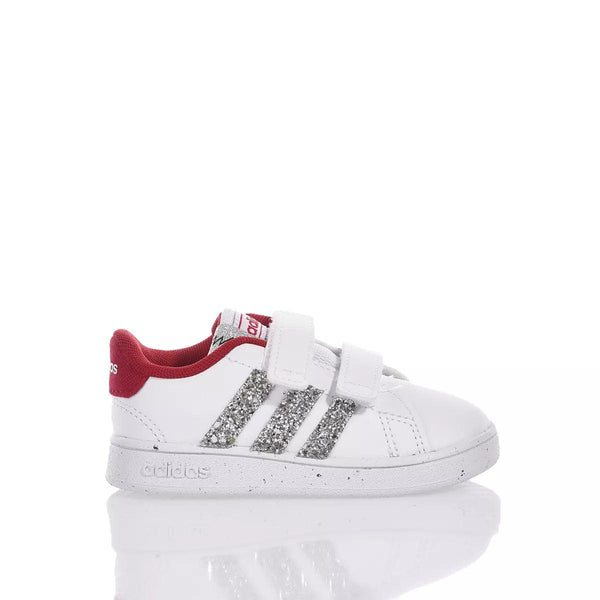 Adidas Baby Red & Silver