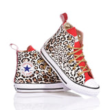 Converse Junior Red Leopard