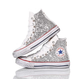 Converse Junior Glitter Silver