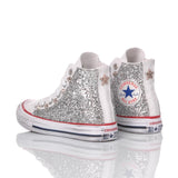 Converse Junior Glitter Silver