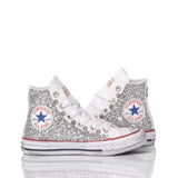 Converse Junior Glitter Silver