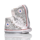 Converse Baby Glitter Silver