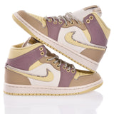 Nike Jordan 1 swarovski Gold khaki