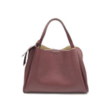 Pienza – Italian Leather Tote Handbag – Bordeaux