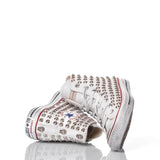 Converse Pelle Borchie Bianca