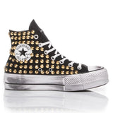 Converse Platform Nera Borchie Oro