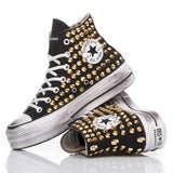 Converse Platform Nera Borchie Oro