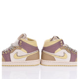 Nike Jordan 1 swarovski Gold khaki