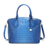 Women's Retro Crocodile Pattern Portable Messenger Bag