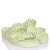 Birkenstock Arizona Lime Swarovski