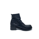 Stivaletto LILLY in Vera Pelle Nero con cerniere