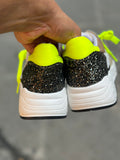 Sneakers DIVINE FOLLIE in vera pelle made in italy GIALLO