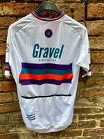 Maglia ciclismo ufficiale manica corta Gravel Bike Siena "White"