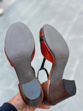 Decollete' scarpe donna tango tacco 7 cm in vera pelle Made in italy