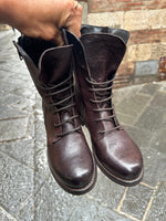 Anfibio ZETA SHOES in vera pelle made in italy Marrone