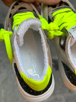 Sneakers DIVINE FOLLIE in vera pelle made in italy GIALLO