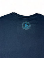 T-shirt Gravel Bike Siena  Blu 100% cotone