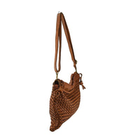 Borsa donna a tracolla in vera pelle vintage Made in Italy tinto lavato in capo ZETA SHOES