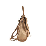 Borsa da spalla convertibile in zaino vintage Made in Italy tinto lavato in capo ZETA SHOES