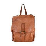 Borsa da spalla convertibile in zaino vintage Made in Italy tinto lavato in capo ZETA SHOES