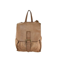 Borsa da spalla convertibile in zaino vintage Made in Italy tinto lavato in capo ZETA SHOES