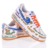 Nike Air Force 1 White Written