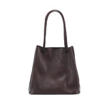 Soft Leather Bucket Bag Female Genuine Leather Crossbody