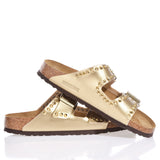 Birkenstock Arizona Gold Studs