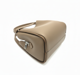 Pienza – Italian Leather Tote Handbag – Taupe