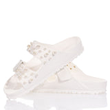 Birkenstock Arizona White Pearls
