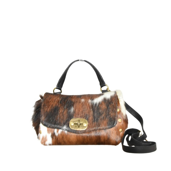 Borsa a mano in pelle cavallino con tracolla ZETA SHOES made in italy