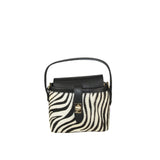 Borsa a mano in pelle e cavallino con tracolla regolabile in italy ZETA SHOES