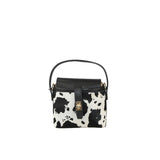 Borsa a mano in pelle e cavallino con tracolla regolabile in italy ZETA SHOES