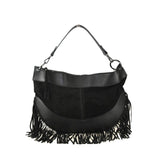Borsa a spalla e tracolla donna in pelle con frange  made italy ZETA SHOES