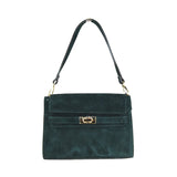 Borsa a spalla in pelle camoscio 100% made italy Made in Italy ZETA SHOES