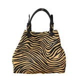 Borsa a spalla in pelle con cavallino  made in italy ZETA SHOES