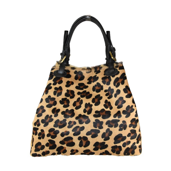 Borsa a spalla in pelle con cavallino  made in italy ZETA SHOES