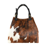 Borsa a spalla in pelle con cavallino  made in italy ZETA SHOES