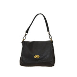 Borsa donna a spalla in vera pelle vintage Made in Italy tinto lavato in capo ZETA SHOES