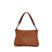 Borsa donna a spalla in vera pelle vintage Made in Italy tinto lavato in capo ZETA SHOES