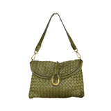 Borsa donna a spalla in vera pelle vintage Made in Italy tinto lavato in capo ZETA SHOES