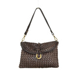 Borsa donna a spalla in vera pelle vintage Made in Italy tinto lavato in capo ZETA SHOES