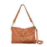 Borsa donna a spalla in vera pelle vintage Made in Italy tinto lavato in capo ZETA SHOES